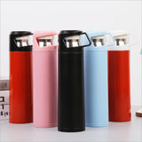 Max 500ml Stainless steel vacuum flask portable water Bottle  Red black cover