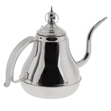 Max Gooseneck Coffee Kettle Stainless Steel Pour Over Tea Kettle 1.2L Silver