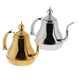 Max Gooseneck Coffee Kettle Stainless Steel Pour Over Tea Kettle 1.2L Silver