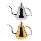 Max Gooseneck Coffee Kettle Stainless Steel Pour Over Tea Kettle 1.2L Silver