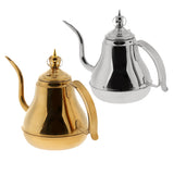 Max Gooseneck Coffee Kettle Stainless Steel Pour Over Tea Kettle 1.2L Silver