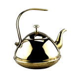 Max Stainless Steel Water Coffee Tea Kettle Teakettle Teapot 1.5L Golden