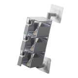 Max Wall Mounted Rotatable Revolving Spice Rack Cruet Rack 3 Layer Gray