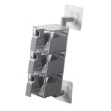 Max Wall Mounted Rotatable Revolving Spice Rack Cruet Rack 3 Layer Gray