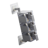 Max Wall Mounted Rotatable Revolving Spice Rack Cruet Rack 3 Layer Gray