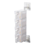 Max Wall Mounted Rotatable Revolving Spice Rack Cruet Rack 4 Layer White