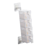 Max Wall Mounted Rotatable Revolving Spice Rack Cruet Rack 4 Layer White