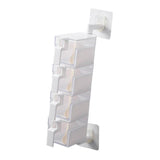 Max Wall Mounted Rotatable Revolving Spice Rack Cruet Rack 4 Layer White
