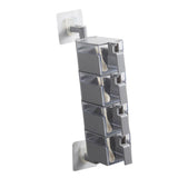 Max Wall Mounted Rotatable Revolving Spice Rack Cruet Rack 4 Layer Gray