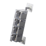 Max Wall Mounted Rotatable Revolving Spice Rack Cruet Rack 4 Layer Gray
