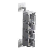 Max Wall Mounted Rotatable Revolving Spice Rack Cruet Rack 4 Layer Gray