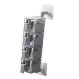 Max Wall Mounted Rotatable Revolving Spice Rack Cruet Rack 4 Layer Gray