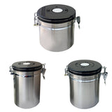 Max Stainless Steel Airtight Coffee Canister Storage Container Airtight Lid S
