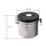 Max Stainless Steel Airtight Coffee Canister Storage Container Airtight Lid S