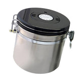 Max Stainless Steel Airtight Coffee Canister Storage Container Airtight Lid S