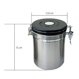 Max Stainless Steel Airtight Coffee Canister Storage Container Airtight Lid M