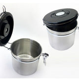 Max Stainless Steel Airtight Coffee Canister Storage Container Airtight Lid M