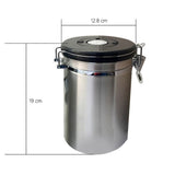 Max Stainless Steel Airtight Coffee Canister Storage Container Airtight Lid L