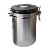 Max Stainless Steel Airtight Coffee Canister Storage Container Airtight Lid L