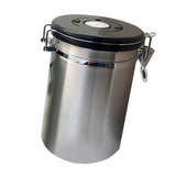 Max Stainless Steel Airtight Coffee Canister Storage Container Airtight Lid L