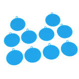 Max 10Pcs Silicone Scrubber Sponges Kitchen Scrub Brush Veggies Fruit blue