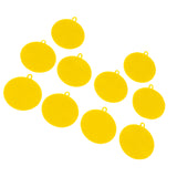 Max 10Pcs Silicone Scrubber Sponges Kitchen Scrub Brush Veggies Fruit yellow