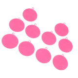 Max 10Pcs Silicone Scrubber Sponges Kitchen Scrub Brush Veggies Fruit pink