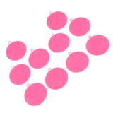Max 10Pcs Silicone Scrubber Sponges Kitchen Scrub Brush Veggies Fruit pink