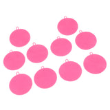 Max 10Pcs Silicone Scrubber Sponges Kitchen Scrub Brush Veggies Fruit pink