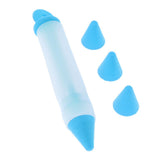 Maxbell  Silicone Cake Chocolate Cookie Pastry Pen Icing Piping Nozzles Decor Blue