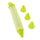 Max Silicone Cake Chocolate Cookie Pastry Pen Icing Piping Nozzles Decor Green