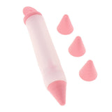 Maxbell  Silicone Cake Chocolate Cookie Pastry Pen Icing Piping Nozzles Decor Pink