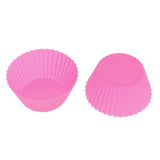 Max Silicone Muffin Cup Round 7cm Cake Cup Small Cake Mould Rose Red