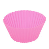 Max Silicone Muffin Cup Round 7cm Cake Cup Small Cake Mould Rose Red