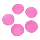 Max Silicone Muffin Cup Round 7cm Cake Cup Small Cake Mould Rose Red