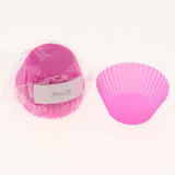 Max Silicone Muffin Cup Round 7cm Cake Cup Small Cake Mould Rose Red