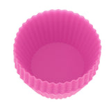 Max Silicone Muffin Cup Round 7cm Cake Cup Small Cake Mould Rose Red