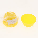 Max Silicone Muffin Cup Round 7cm Cake Cup Small Cake Mould Yelllow