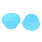 Max Silicone Muffin Cup Round 7cm Cake Cup Small Cake Mould Sky Blue