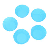 Max Silicone Muffin Cup Round 7cm Cake Cup Small Cake Mould Sky Blue