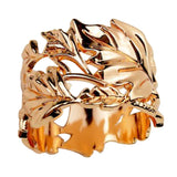 Maxbell  Napkin Serviette Ring Holder Wedding Party Table Decor Leaves Rose Gold