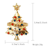 Max Napkin Serviette Ring Holder Wedding Party Table Decor Christmas Tree Silver