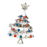 Max Napkin Serviette Ring Holder Wedding Party Table Decor Christmas Tree Silver