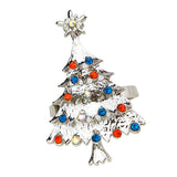Max Napkin Serviette Ring Holder Wedding Party Table Decor Christmas Tree Silver