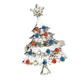 Max Napkin Serviette Ring Holder Wedding Party Table Decor Christmas Tree Silver