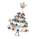 Max Napkin Serviette Ring Holder Wedding Party Table Decor Christmas Tree Silver