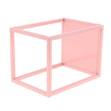 Maxbell  Rectangular Cake Display Stand Plant Flower Dessert Display Rack Pink Short