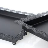 Max Fondant Cake Stand Fruit Plate Wedding Tool Display Tray for Party Black S