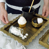 Max Fondant Cake Stand Fruit Plate Wedding Tool Display Tray for Party Gold L