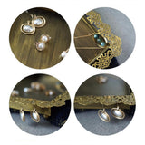 Max Fondant Cake Stand Fruit Plate Wedding Tool Display Tray for Party Gold L
